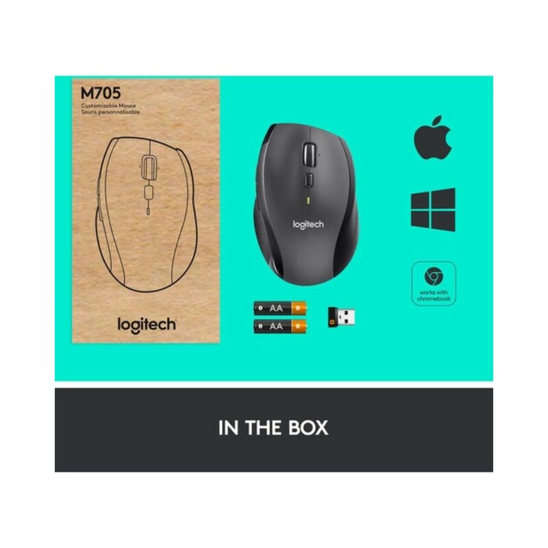 Logitech M705 Marathon Wireless Mouse by Mouse/keyboards — view 4