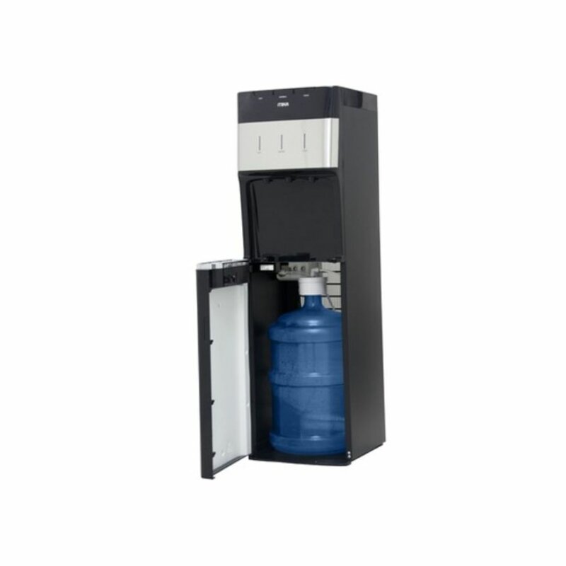 MIKA MWD2801SSB Water Dispenser, Floor Standing Bottom Load, Stainless Steel Black by Mika — view 2