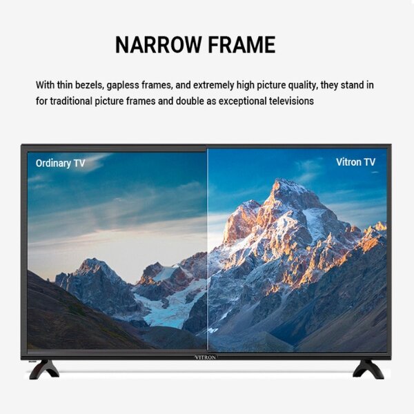 Vitron 43-Inch Smart Android TV Full HD, Black (2025 Model) – Bluetooth Enabled, Model Number: HTC4388FS by Vitron — view 6