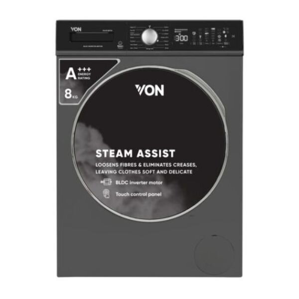 Von 9kg Front Load Washing Machine VALW-09FVK Silver - 9KG by Other — view 3