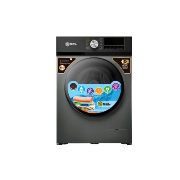 SCL 10KG Washing Machine & 7KG Dryer, Silver – Model SCL-WD10714TISG by SCL