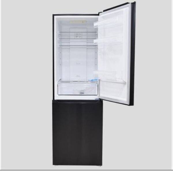 Von VRB-327NVAK Bottom Mount Fridge, No Frost 327L - Black Inox by Other — view 2