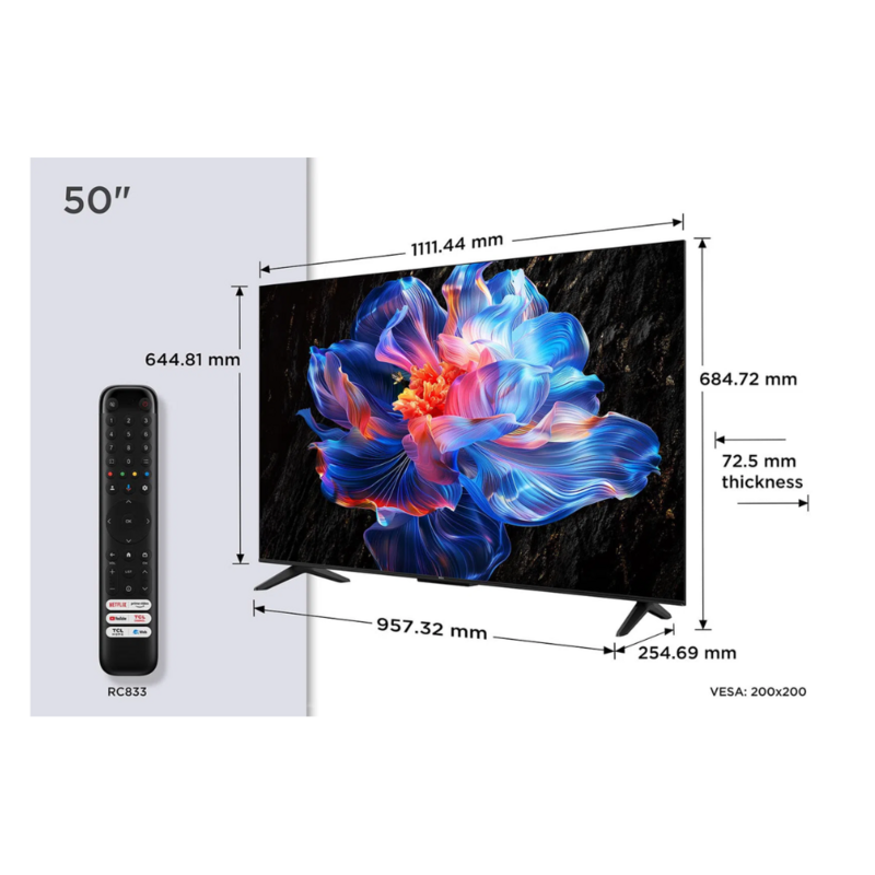 TCL 50 Inch 4K Google Smart TV 50V6C by TCL — view 2