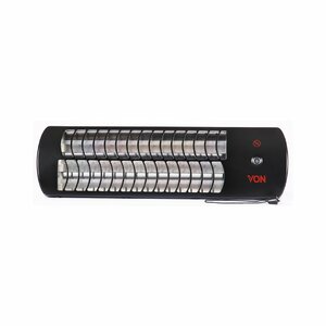 Von VSHJ18QK Quartz Heater, Wall Mountable, 1800W - Black