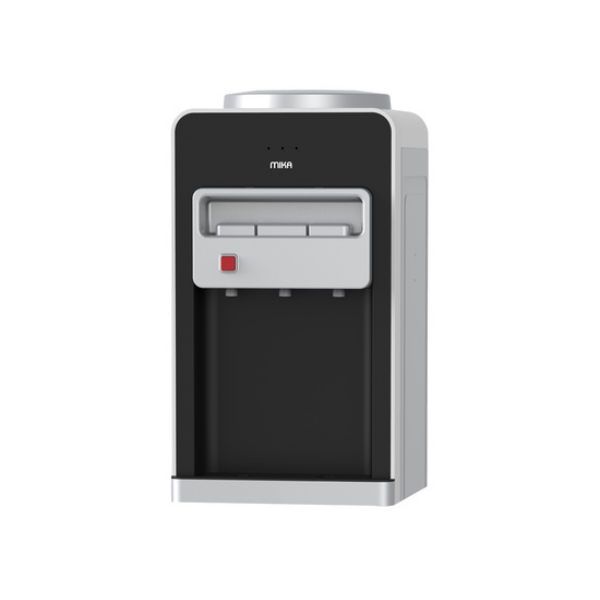 MIKA Water Dispenser, Table Top, Hot, Normal & Cold, Electric Cooling, Silver & Black MWD1501/SBL by Mika