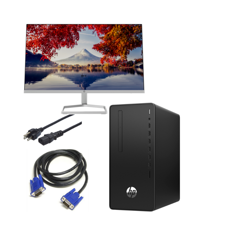 HP 290 G4 Microtower PC Core™ I7 10th Gen 8GB RAM 1TB HDD ; 24" FHD Monitor by HP