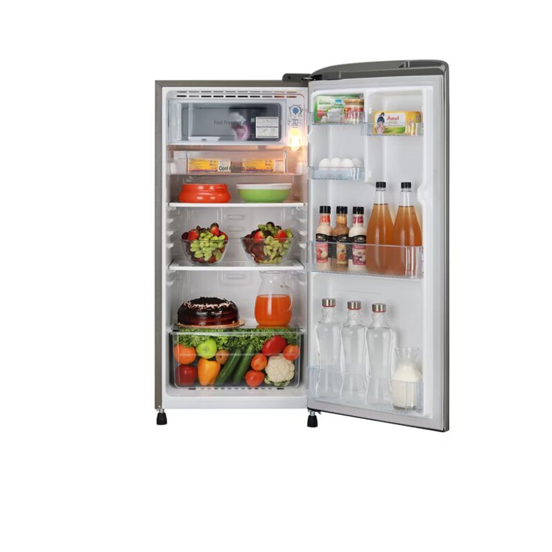 LG GL-B201SLLB Single Door Fridge - 180 Litres , Silver by LG — view 5