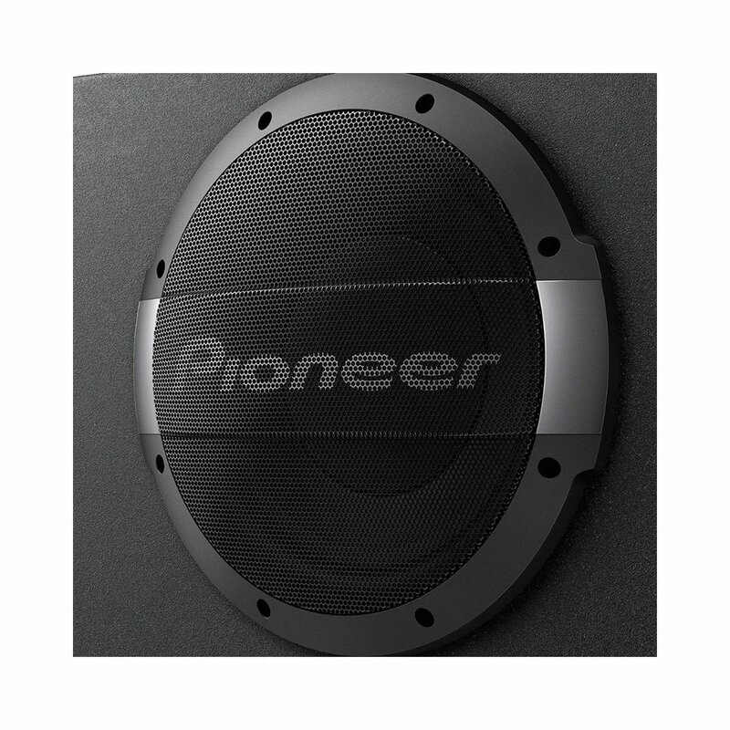 PIONEER TS-WX1010LA 10" Shallow Mount Sealed Enclosure With Built-in Amplifier by Woofers(carseat, Mount) — view 2