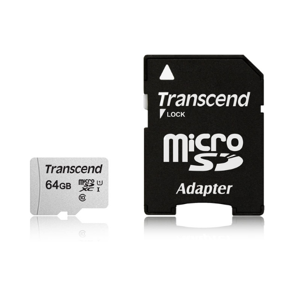 Transcend 64GB MicroSD W/ Adapter UHS-I U1 by Storage