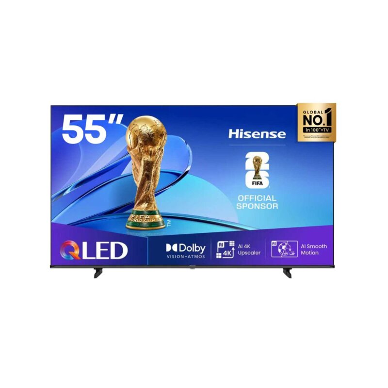 Hisense 55 Inch 4K QLED TV 55Q6Q – HDR, Smart Features by Hisense