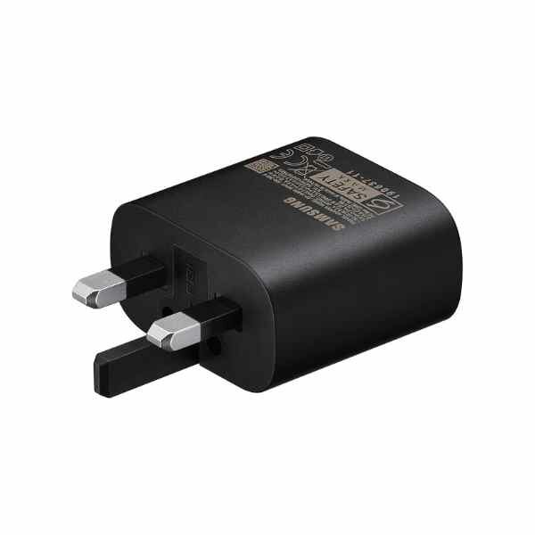 Samsung 25W USB Type-C Fast Charging Wall Charger (Black/White) Adapter by Samsung — view 3