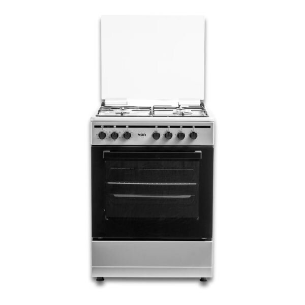 Von Cooker 3 Gas + 1 Electric - VCF653151FSY Thick Enamel Inox Grey by Von