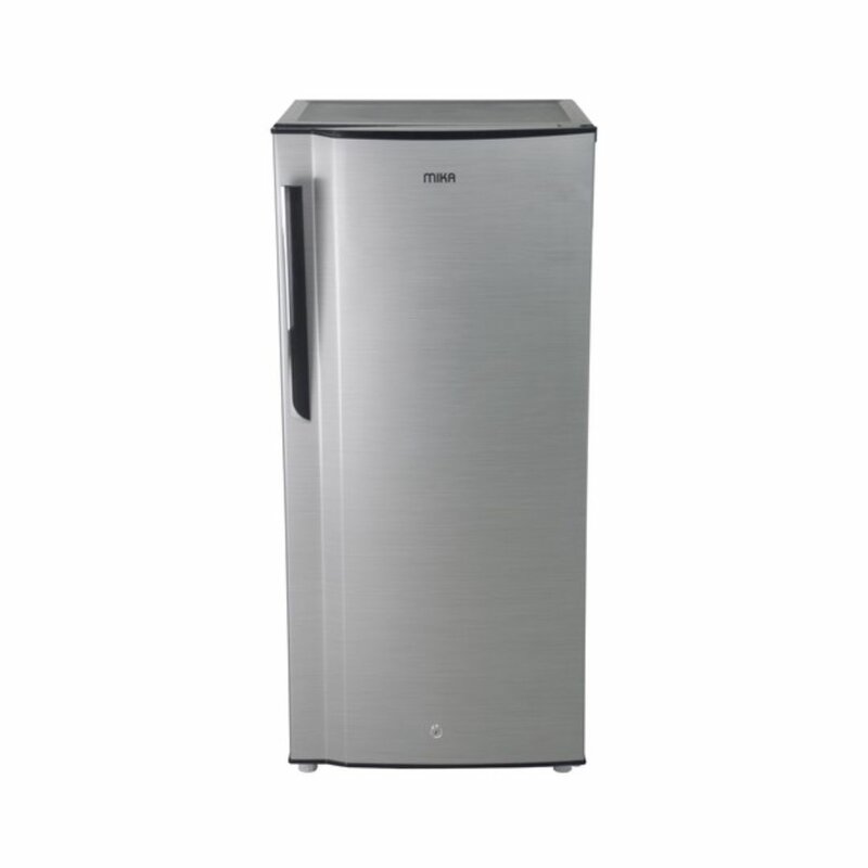 MIKA 150L Single Door Defrost Fridge Line Silver Dark MRDCS150LSD by Mika