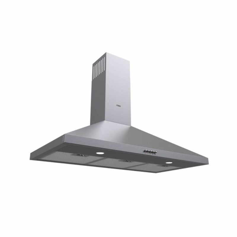 MIKA MHP912BX Chimney Hood, Pyramid, 90cm, Push Button, S.S by Mika