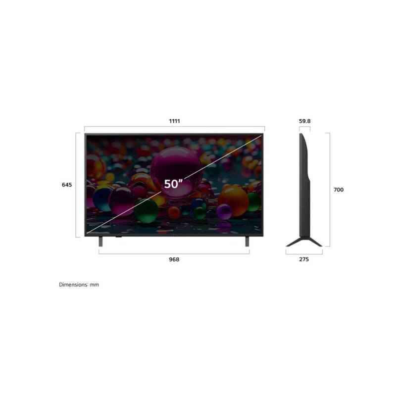 LG 50 Inch UHD AI Smart TV, 4K Resolution, - 50UA85006LA by LG — view 2