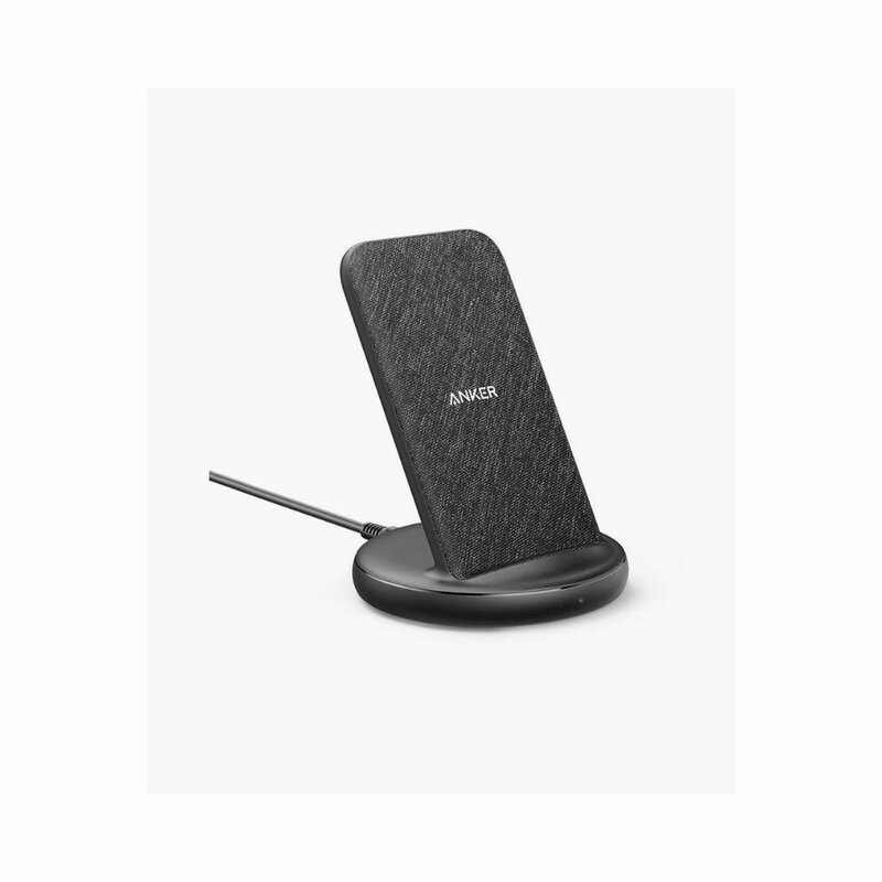 Anker PowerWave II Sense Stand 15W Max Wireless Charger – Black Fabric - B2529KF1 by Anker