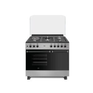 MIKA 90cm X 60cm Standing Cooker Mirror Black Hob MST9041WEG4SB