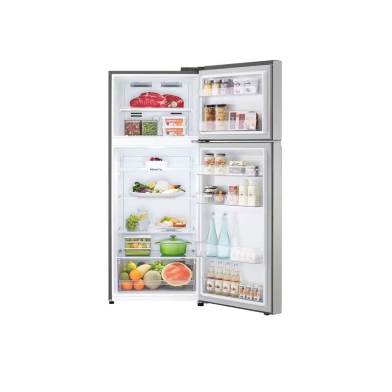 LG 375L Top Mount Freezer Fridge GN-B472PLMB - No Frost, Smart Inverter, Platinum Silver by LG — view 2