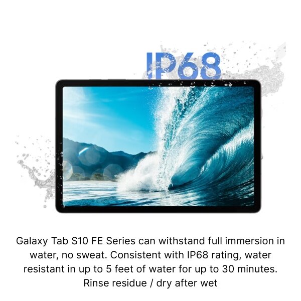 Samsung Galaxy Tab S10 FE - 10.9 Inch Display Screen, Memory Options (128GB + 8GB RAM, 256GB + 12GB RAM), With S-Pen Support by Samsung — view 4