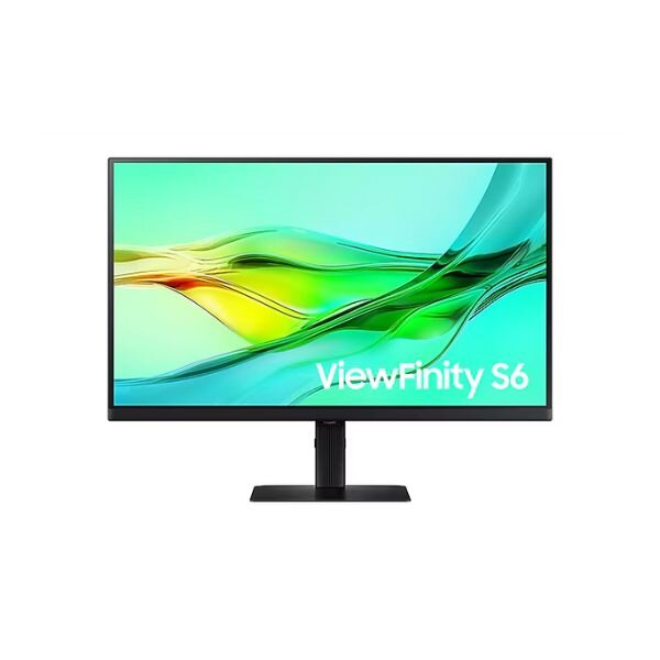 Samsung 27" ViewFinity S6 QHD Monitor, USB-C 90W Charging, IPS Display, Height Adjustable Stand – S60UD by Samsung