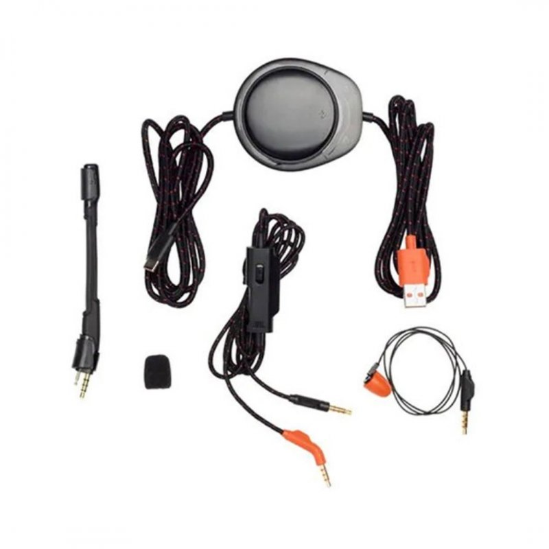 JBL Quantum ONE Noise-Canceling Wired Over-Ear Gaming Headset (Black) by JBL — view 4