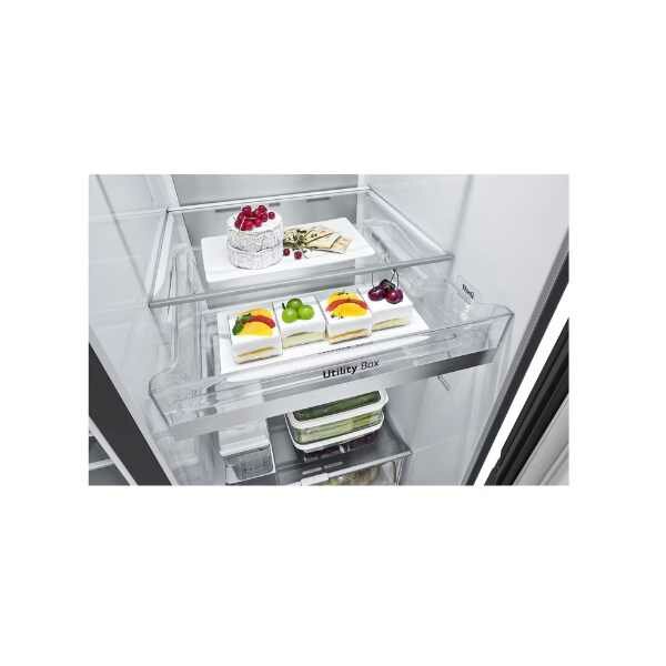 LG GC-X257CQES 635L InstaView Fridge, UVnano, Matte Black, Inverter Linear Compressor by LG — view 6