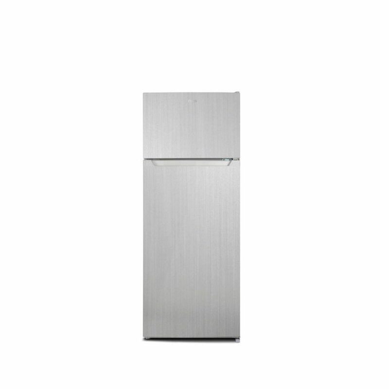 MIKA 211L Double Door Defrost Fridge Line Silver Dark MRDCD211LSD by Mika
