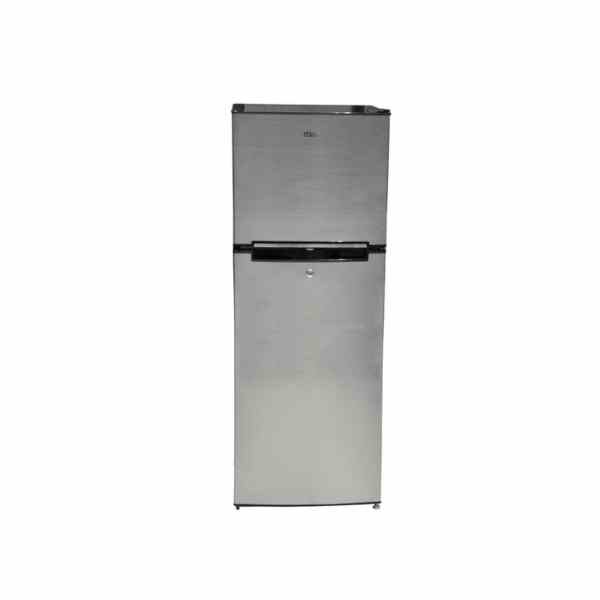 MIKA 138L 2 Door Defrost Fridge Line Silver Dark MRDCD138LSD by Mika