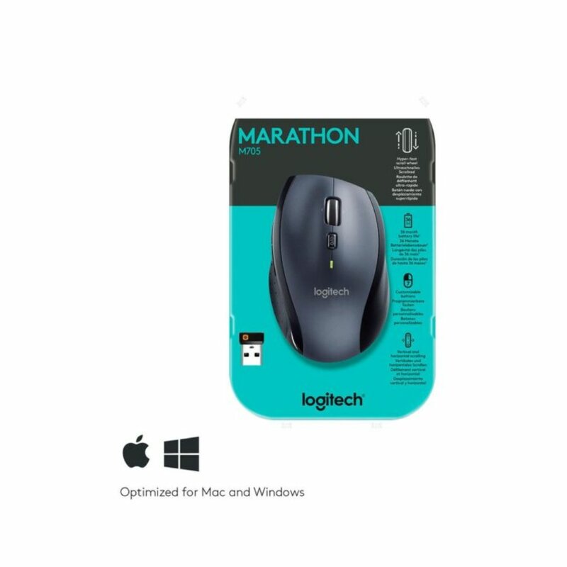 Logitech M705 Marathon Wireless Mouse by Mouse/keyboards — view 2
