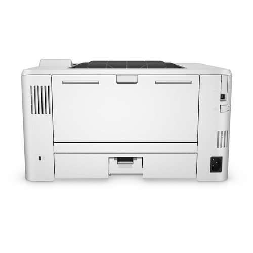 HP LaserJet Pro M402DNE Black & White Duplex Network Printer - White by HP — view 6
