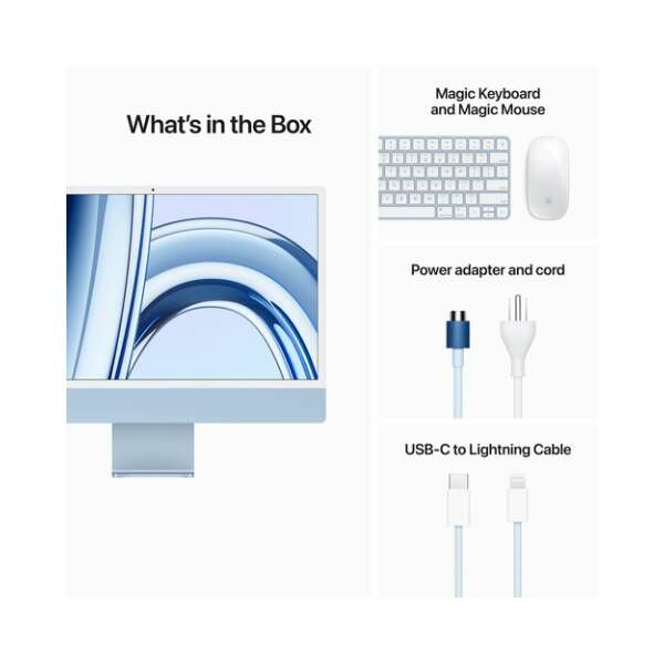 Apple 24 Inch  IMac With M3 Chip 256GB (MQRC3 ) by Apple — view 2