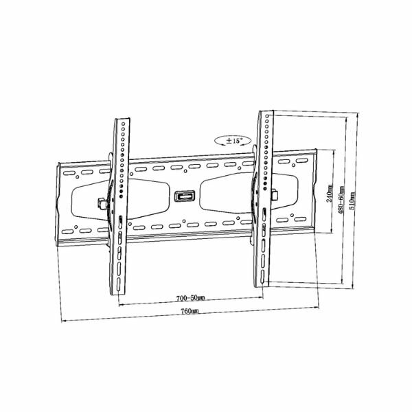 Skill Tech SH-63T Tilt Tv Wall Mount For 32 Inch-85 Inch by TV Wallmounts — view 3