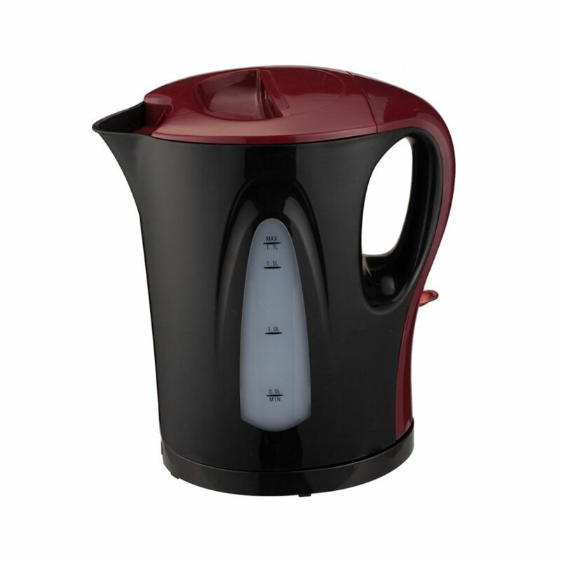 RAMTONS RM/609 CORDLESS ELECTRIC KETTLE 1.7 LITERS BLACK AND RED by Ramtons