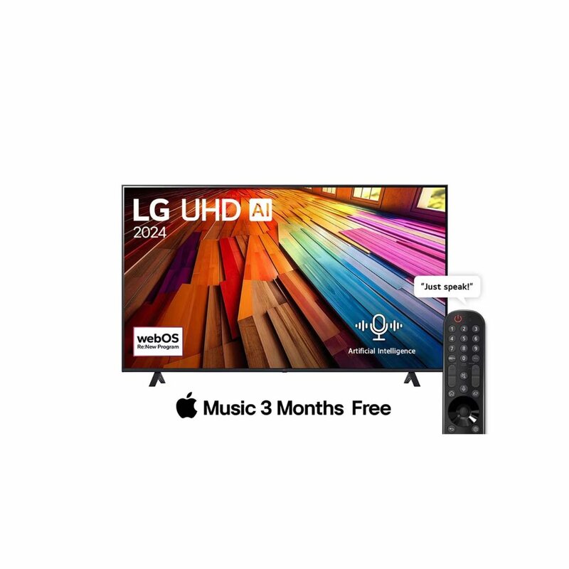 LG 75 Inch Smart 4K UHD LED TV – ThinQ AI, Model 75UT8000 by LG