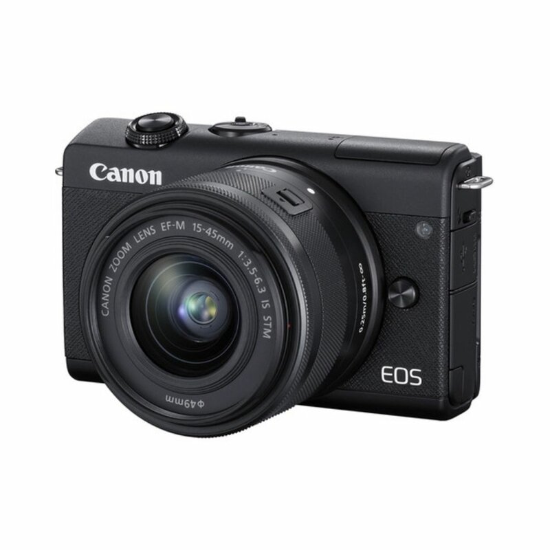Canon EOS M200 Mirrorless Camera With 15-45mm Lens – Black by Canon