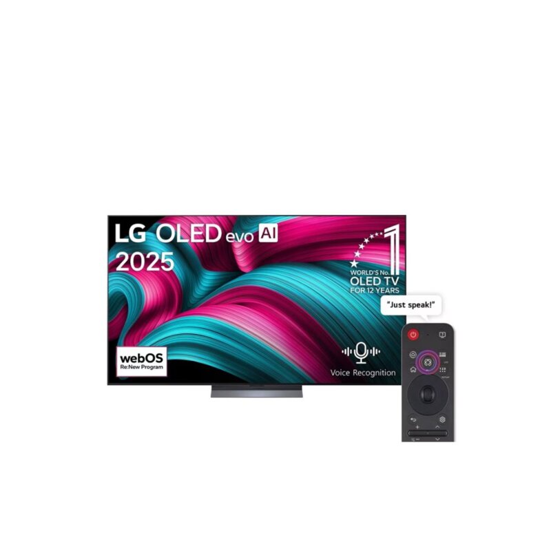 LG 83 Inch OLED Evo AI C5 4K HDR Smart TV – 120Hz, Dolby Vision, WebOS 25, Model 83C5 by LG