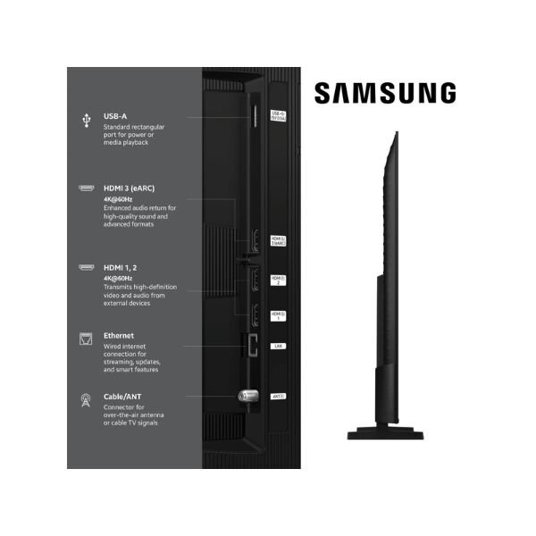 Samsung 55 Inch 4K QLED Smart TV With Quantum HDR – QA55Q7FAUXKE/55Q7F Late 2025 Model by Samsung — view 3