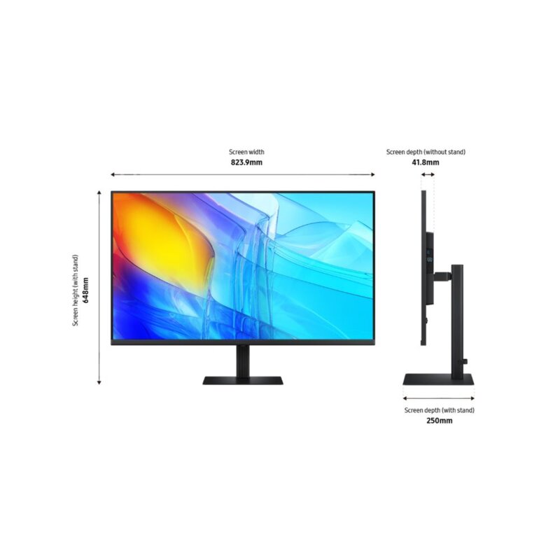 Samsung 37 Inch 4K UHD VA Monitor 60Hz LS37D802EAEXXS by Samsung — view 3