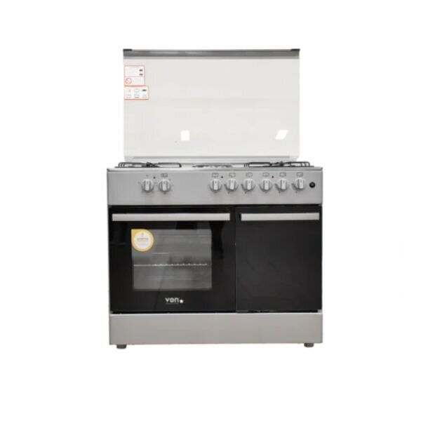 Von Cooker 4 Gas + 2 Electric - VCF964241NFS, Silver by Von