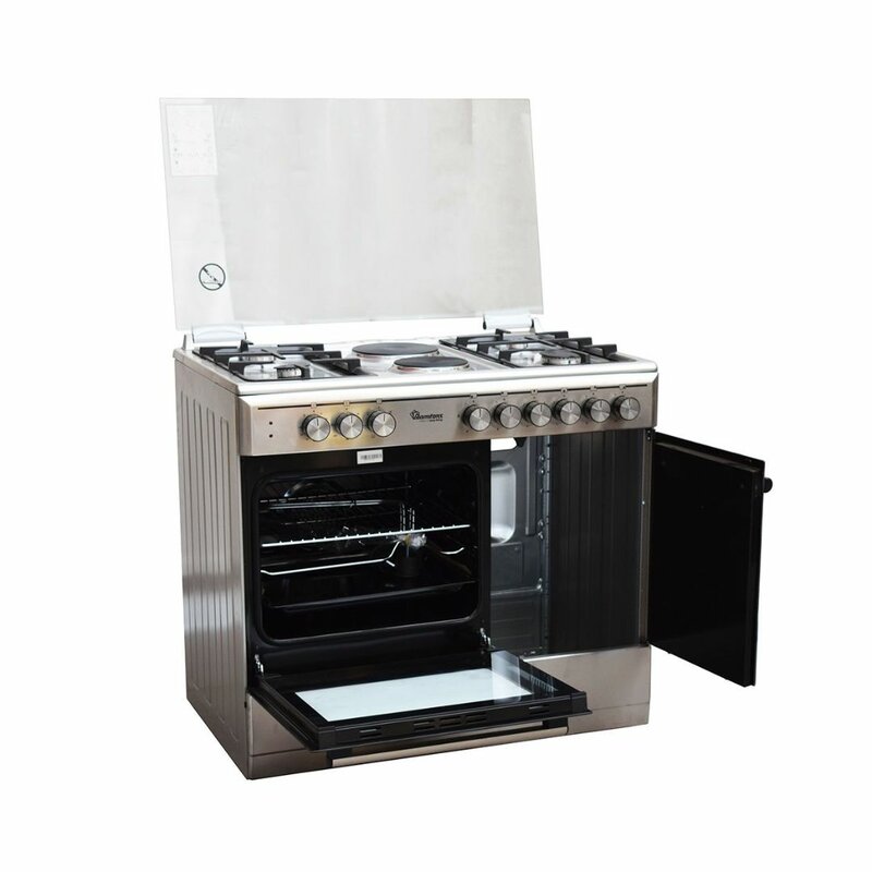 RAMTONS 4GAS + 2 ELECTRIC 90X60 INOX COOKER- RF/498 by Ramtons — view 2