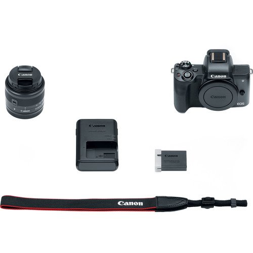 Canon EOS M50 Mirrorless Digital Camera With 15-45mm Lens (Black) by Canon — view 9
