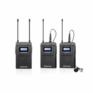 BOYA BY-WM8 Pro-K2 UHF Dual-Channel Wireless Lavalier System