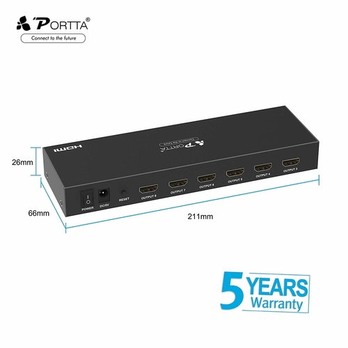 8-Port (1x8) HDMI 1.3 Amplified Powered Splitter/Signal Distributor - Ver 1.3 Full HD 1080P, Deep Color, HD Audio by Other