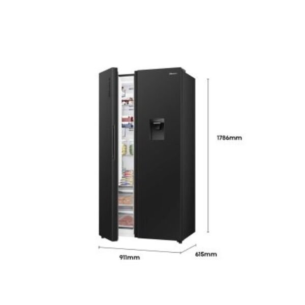 Hisense Fridge REF558DR Side By Side 541L With Water Dispenser by Hisense — view 2