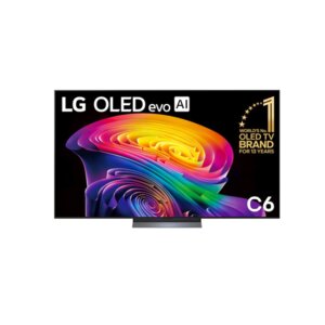 LG 77 Inch OLED Evo AI C6 4K Smart TV OLED77C66LA/77C66LA – OLED Display