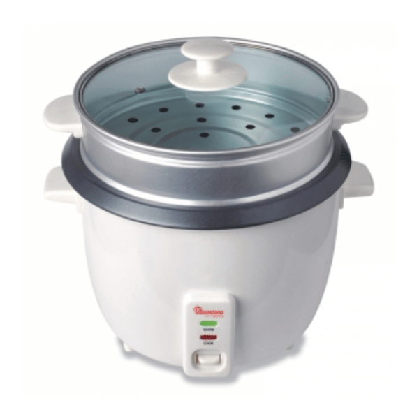 Ramtons Rice Cooker + Steamer 1.8L White RM/289 by Other