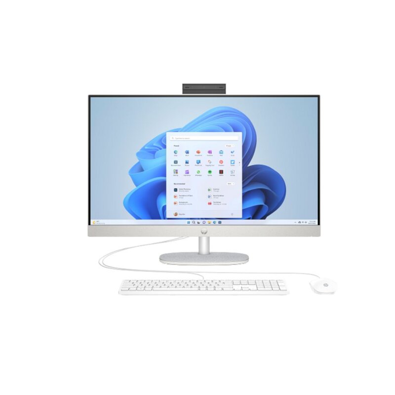 HP 27-CR0004L All-in-One PC – 27 Inch FHD Display, Intel Core I7, 16GB RAM, 512GB SSD, Silver by HP