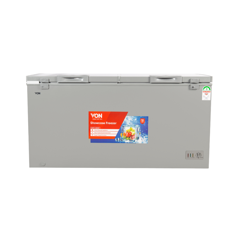 Von VAFC-45DXS Chest Freezers, 445L - Grey by Other