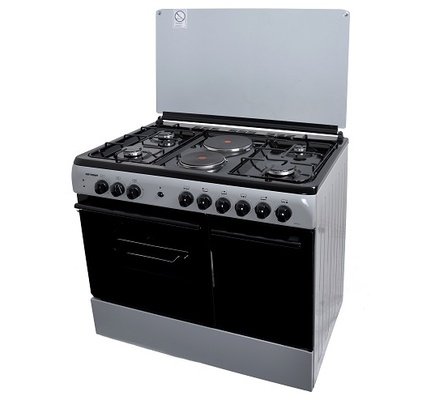 HOTPOINT 8422SLV 4 GAS + 2 ELECTRIC COOKER – SILVER by Von