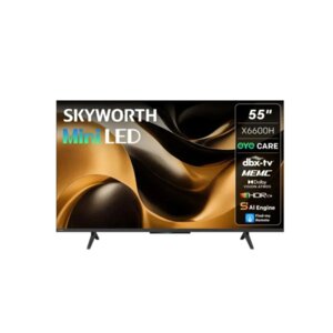 Skyworth 55 Inch QD-MiniLED Google Smart TV 55X6600H – 4K Ultra HD, Dolby Vision, Dolby Atmos